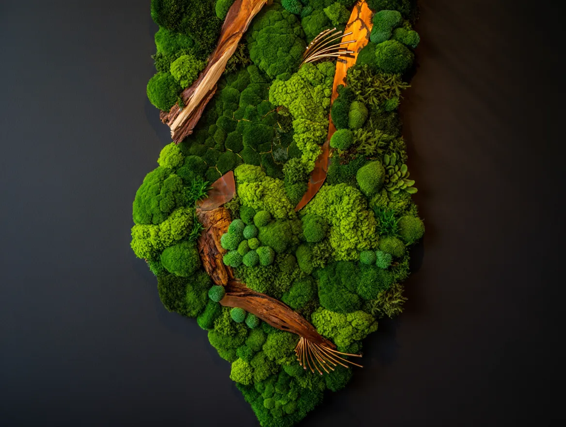 custom moss wall design
